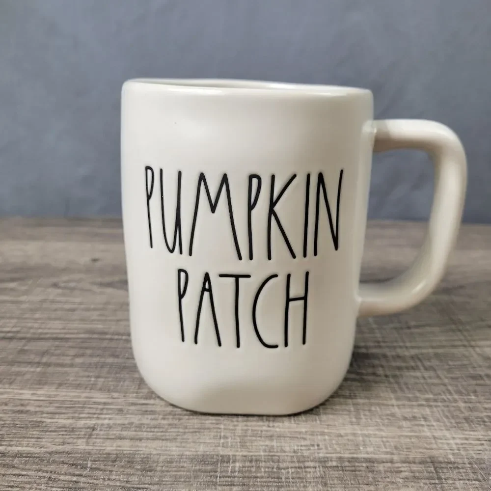 Rae Dunn Artisan Collection White Ceramic‎ Farmhouse Pumpkin Patch Mug